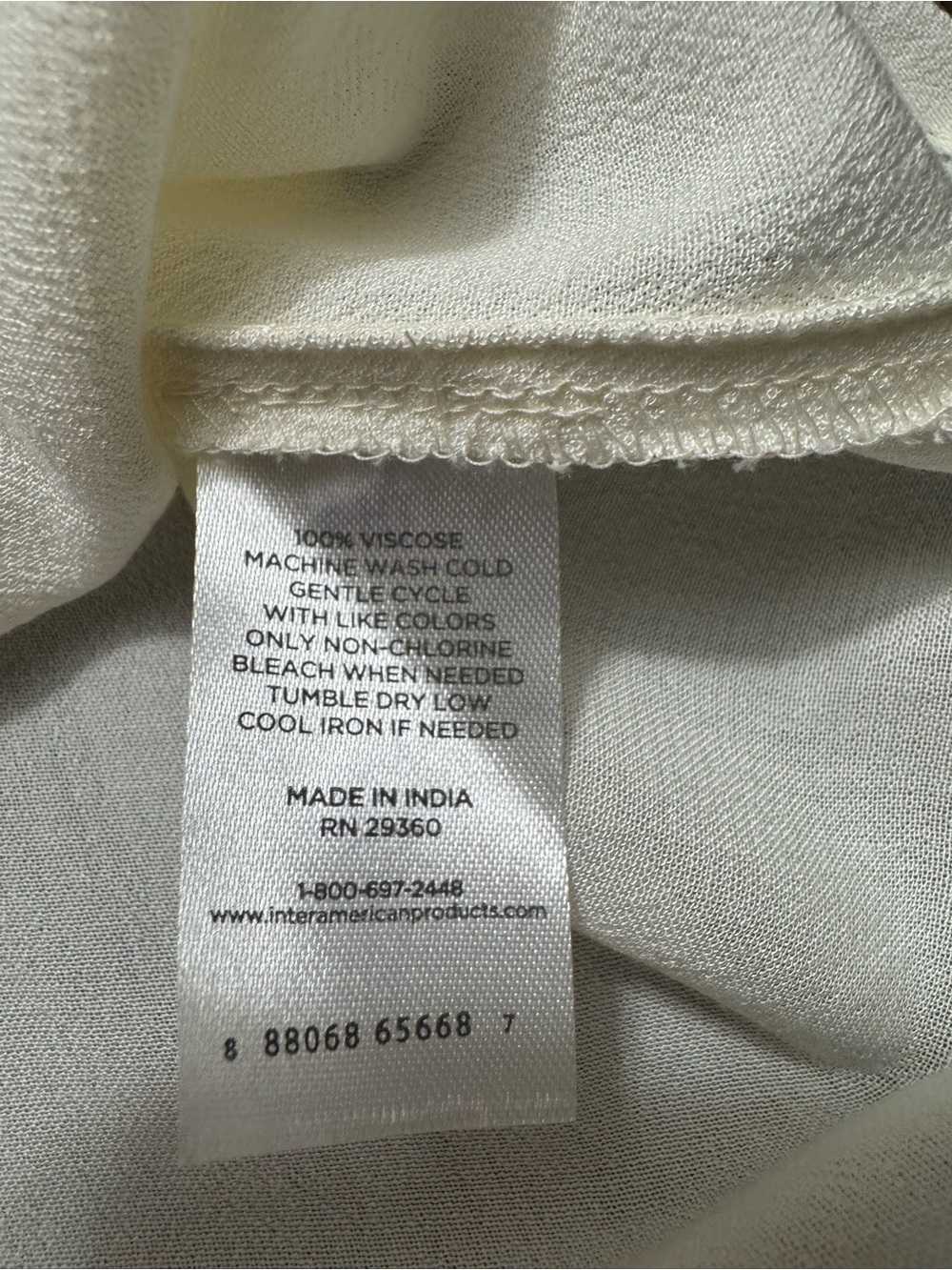 Cream V-Neck Spaghetti Strap Cami Top - Picture 6 of 6